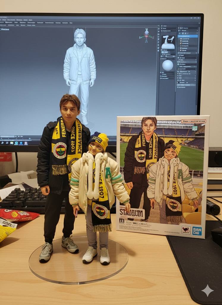 Düğün Çifti - 3D Figür