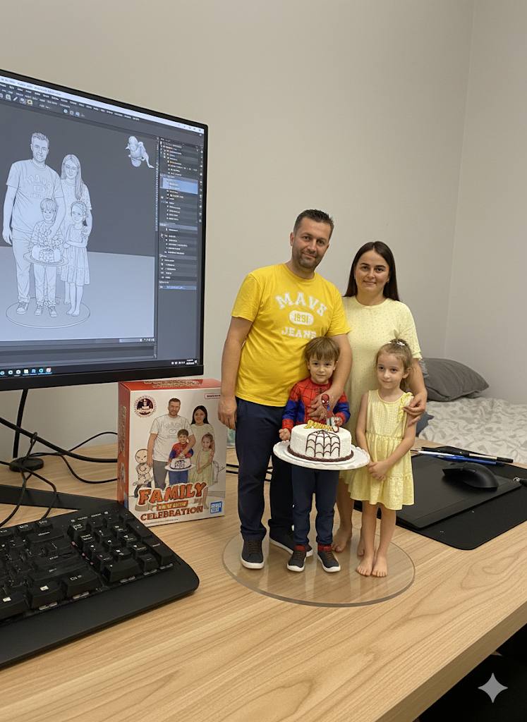 Mutlu Aile - Çift + Çocuklar